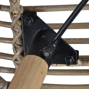 vidaXL Krzesła ogrodowe, 2 szt, naturalny rattan, 48x64x85 cm, brązowe - Fotele i krzesła ogrodowe - miniaturka - grafika 7