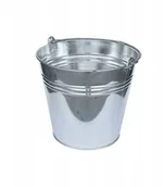 Inne akcesoria do nawadniania - Wiadro Metalowe 10L Ocynk Wiaderko Donica Doniczka - miniaturka - grafika 1