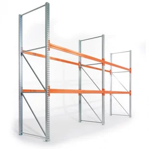 B2B Partner Regał paletowy 4400x2700x800 mm, 3 piętra, dodatkowy 141250 - Szafy i regały magazynowe - miniaturka - grafika 2