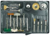 Akcesoria do elektronarzędzi - Vorel Końcówki do szlifierki wielofunkcyjnej, kpl. 17szt. 25411 - miniaturka - grafika 1