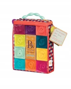 B.Toys One Two Squeeze Klocki Miękkie Cyfry BX1481 - Klocki - miniaturka - grafika 3