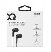 Słuchawki - Xqisit Uniwersalne słuchawki pilotem czarne - miniaturka - grafika 1