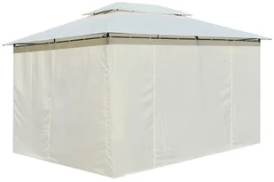vidaXL Namiot ogrodowy z zasłonami, 4 x 3 m, biały - Pawilony ogrodowe - miniaturka - grafika 6