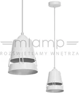 Lampy sufitowe - Milagro LAMPA wisząca APOLLO 770 metalowa OPRAWA industrialny zwis biały 770 - miniaturka - grafika 1