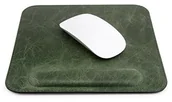 Akcesoria do komputerów jednopłytkowych - OTTO Leather Otto prawdziwej skóry podkładka pod mysz z nakładką na nadgarstek, zielony OTTO168 - miniaturka - grafika 1