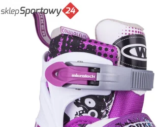 Worker ŁYŻWOROLKI 2W1 ARON BIAŁ ROZM L 40-43 7095-L - Rolki - miniaturka - grafika 7