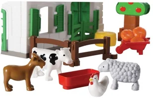 Ecoiffier Farma ze Zwierzętami gospodarstwo Autka klocki 03032 - Klocki - miniaturka - grafika 4
