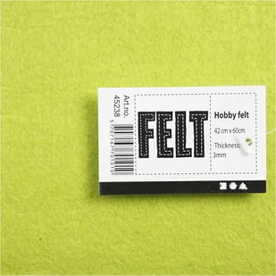 Creativ Company A S Filc akrylowy, A2, limonkowy - Dekoratorstwo - miniaturka - grafika 6