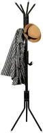 Wieszaki i stojaki - Wieszak na ubrania 177cm stojak czarny HA2000 - miniaturka - grafika 1