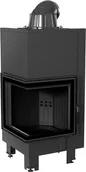 Wkłady kominkowe - Kratki.pl pl Marek Bal wkład kominkowy MBN lewy BS V2 czarny termotec MBN/L/BS/BLACK - miniaturka - grafika 1