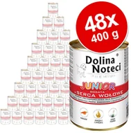 Mokra karma dla psów - Dolina Noteci Premium Junior, 24 x 400 g - Serca wołowe - miniaturka - grafika 1