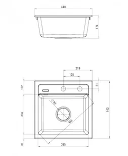 Deante Zorba ZQZ 2103 - Zlewozmywaki - miniaturka - grafika 2