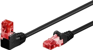 Goobay 51516 CAT 6 patchcable 1x 90°angled U/UTP black 2m 51516 - Patchcordy - miniaturka - grafika 2