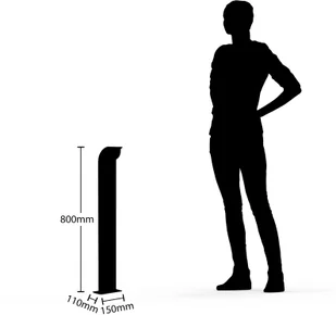 LUCANDE Lucande Tinna słupek oświetleniowy LED, 80 cm - Lampy ogrodowe - miniaturka - grafika 2