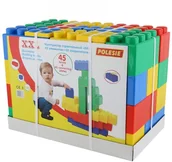 Klocki - Wader QT Klocki XXL 45 elem + Łącznik do Klocków 68033 - miniaturka - grafika 1