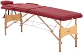 Stoły i łóżka do masażu - Physa Składany stół do masażu TOULOUSE RED czerwony - miniaturka - grafika 1
