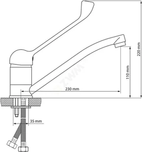 Stalgast Bateria umywalkowa 651110 - Baterie wannowe i prysznicowe - miniaturka - grafika 5
