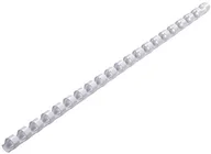 Bindownice - Genie 12379 plastik począwszy od ofert dla prestiżowych klientów po raporty roczne (format DIN A4, przeznaczony do wszystkich oprawy, 10 MM) 25, biały 12379 - miniaturka - grafika 1