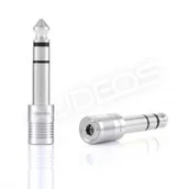 Złącza, przejściówki, adaptery - Furutech F63-S(R) - adapter jack 3.5 -> 6.3mm stereo rodowany f63-s(r) - miniaturka - grafika 1