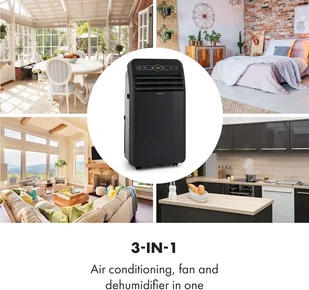 Klarstein Metrobreeze New York Smart 7k, klimatyzator przenośny, 7000 BTU/2,1 kW, klasa efektywności energetycznej A, pilot zdalnego sterowania DXJ2-MtrbrzNYSmrt7KW - Klimatyzatory - miniaturka - grafika 7