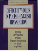Książki do nauki języka angielskiego - Difficult words in polish english translation Używana - miniaturka - grafika 1