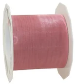 Pasmanteria - Unbekannt Taśma Organza Sheer Rosé 72 MM X 25 m na rolce | prezent Sheer Rosé | tasiemka różowa | | taśma organza różowym wstążka z organzy 72 MM różowe 6017525-021 - miniaturka - grafika 1