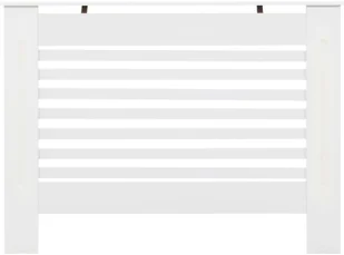 vidaXL Osłona na kaloryfer, biała, 112x19x81,5 cm, MDF - Akcesoria grzewcze - miniaturka - grafika 3