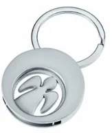Breloki - WEDO WEDO 2053411 breloczek do kluczy ze zdejmowanym kółkiem zakupowym moneta w projekcie anioła stróża, Angela matowe srebro 2053411 - miniaturka - grafika 1
