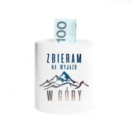 Skarbonki - Zbieram na wyjazd w góry - skarbonka z nadrukiem - miniaturka - grafika 1