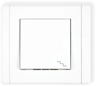 Wyłączniki światła i elektryczne - Karlik Flexi biały łącznik schodowy FWP-3 FWP-3 - miniaturka - grafika 1