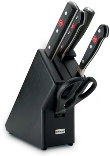 Wüsthof Zestaw noży z czarnym blokiem, z dłutem, z temperówką i nożyczki 6 kawałek Klasyczny - Noże kuchenne Wüsthof Zestaw noży z czarnym blokiem, z dłutem, z temperówką i nożyczki 6 kawałek Klasyczny - Noże kuchenne - miniaturka - grafika 1
