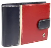 Portfele - Rovicky (PL) Portfel Męski Skórzany Skóra Licowa Mały Poziomy Z Zapięciem 324L-RBA RIFID - miniaturka - grafika 1