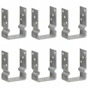 Kotwy - Vida Kotwy do słupków 6 szt. srebrne 10 x 6 x 15 cm stal V-145336 - miniaturka - grafika 1