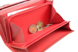 PolskaGalanteria.pl Portfel Damski PolskaGalanteria Długi Suwak Skóra Naturalna Czerwony Klapka z Wstawką Wzór VI KP D402 - Portfele - miniaturka - grafika 8