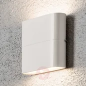 Lampy ogrodowe - Konstmide Kinkiet zewnętrzny LED Chieri 11 cm biały - miniaturka - grafika 1