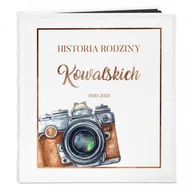 Albumy fotograficzne - NA Murrano Album Zdjęcia Duży Rodzinny Retro Aparat Nadruk ALB-BC-BK-UV-043 - miniaturka - grafika 1