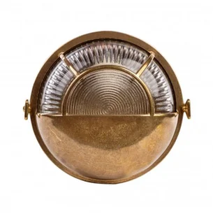 Zumaline Mosiężna LAMPA zewnętrzna A14SZ Zumaline metalowa OPRAWA elewacyjna outdoor okrągła IP64 mosiądz przezroczysta A14SZ - Lampy ogrodowe - miniaturka - grafika 2