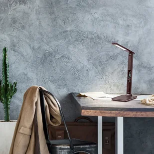 Paul Neuhaus Lampa stołowa LED Adriano, CCT, ściemniana brązowa - Lampy stojące - miniaturka - grafika 4