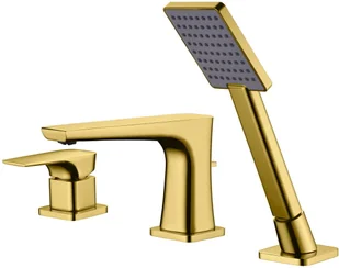 Blue Water MONACO Bateria wannowa 3-otworowa MON-BWW.080 złota - Baterie wannowe i prysznicowe Blue Water MONACO Bateria wannowa 3-otworowa MON-BWW.080 złota - Baterie wannowe i prysznicowe - miniaturka - grafika 2