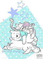 Wyposażenie pokoiku dziecięcego - Obraz Komar Winnie Pooh Beary Sleepy WB086 WB086 - miniaturka - grafika 1