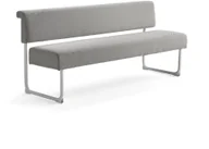 Sofy i kanapy - AJ Produkty Sofa START, 1800 mm, tkanina, szarobeżowy, biały - miniaturka - grafika 1
