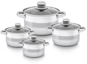 Zestawy garnków i patelni - Florentyna Kpl. garnków 8-EL NIERDZEWNYCH OSKAR - miniaturka - grafika 1