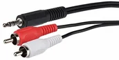 Kable - Maplin Maplin 3,5 mm 3-biegunowy kabel do podwójnego 2-biegunowego Phono Teminal Cable 1,5 m MAV35003-015 - miniaturka - grafika 1