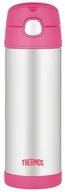 Termosy - Thermos Termos dziecięcy ze słomką 470 ml różowy 120023 - miniaturka - grafika 1