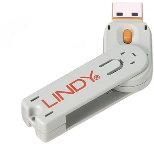 LINDY 40623 Klucz do blokady portów USB A pomarańczowy LY-40623 - Części i akcesoria do laptopów - miniaturka - grafika 2