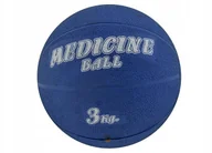 Piłki do ćwiczeń - Piłka lekarska gumowa 3 kg Niebieski - miniaturka - grafika 1