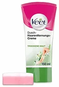 Depilacja - Veet Silky Frech krem do depilacji pod prysznicem, szybkie i skuteczne usuwanie włosów pod prysznicem, 1 x tubka 150 ml z gąbką - miniaturka - grafika 1