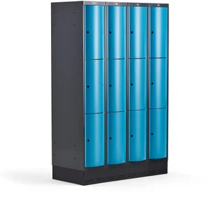 AJ Produkty Metalowa szafa ubraniowa na cokole - Szafki BHP - miniaturka - grafika 35