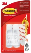 Inne mocowania - COMMAND Hak średni biały 2 szt BIAŁY COMMAND - miniaturka - grafika 1