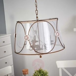 Lampa wisząca Letizia z prześwitującą organzą - Lampy sufitowe - miniaturka - grafika 2